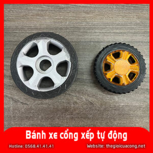 bánh xe cổng xếp tự động