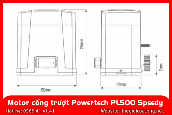 Motor Powertech PL500 Speedy