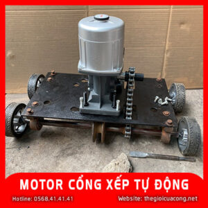 Motor cổng xếp tự động