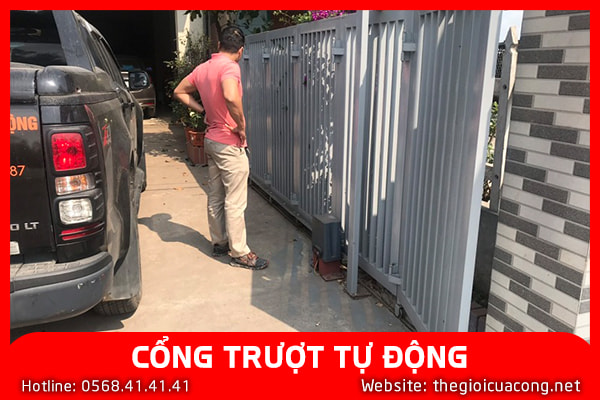 Mẫu cổng lùa cong tự động