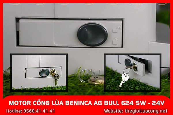 MOTOR CỔNG LÙA BENINCA AG BULL 624 SW - 24V