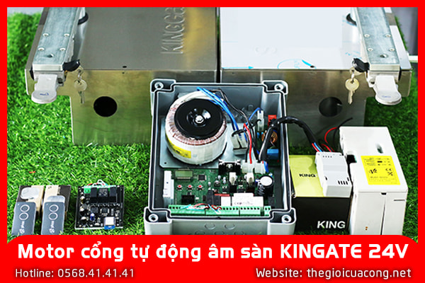 MOTOR CỔNG TỰ ĐỘNG ÂM SÀN KINGATE 24V